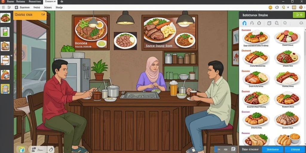Tampilan antarmuka yang menarik dan mudah digunakan.