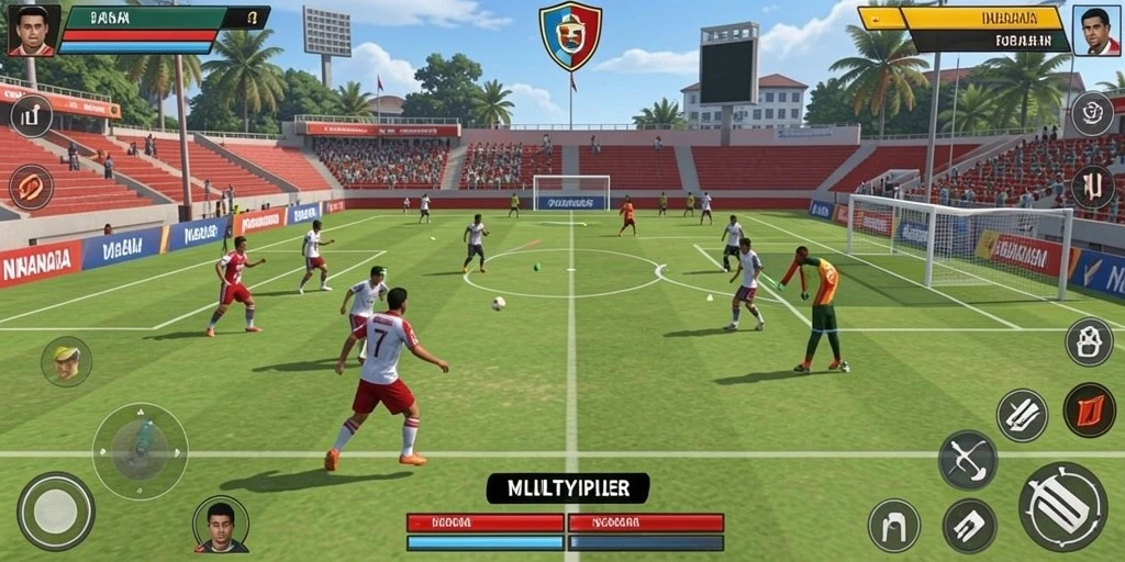 Screenshot dari aksi mendebarkan dalam permainan.