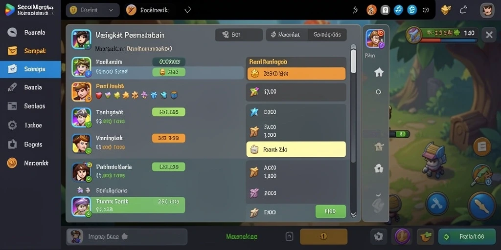 Screenshot menampilkan karakter utama dalam aksi.