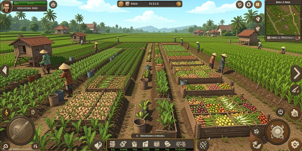 Screenshot menampilkan petualangan karakter utama di hutan mistis.