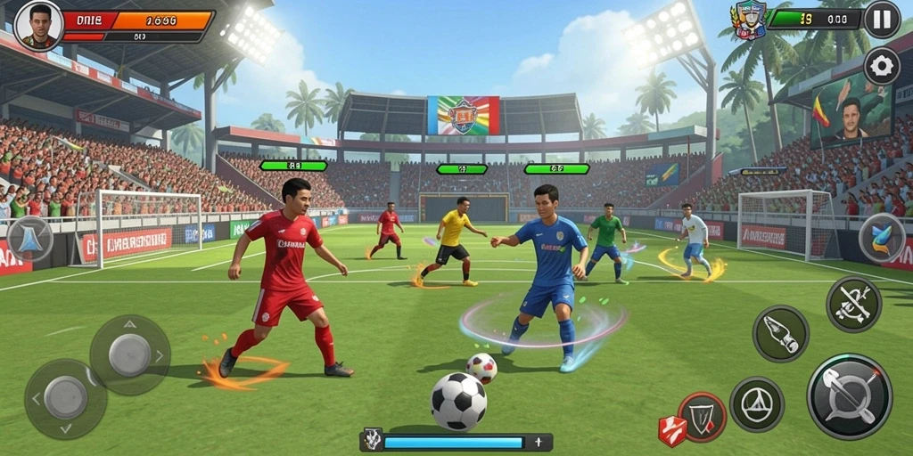 Tangkapan layar pemandangan grafis menarik dari game.