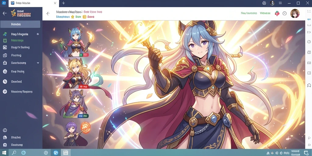 Tampilan awal game yang menarik dan kaya warna.