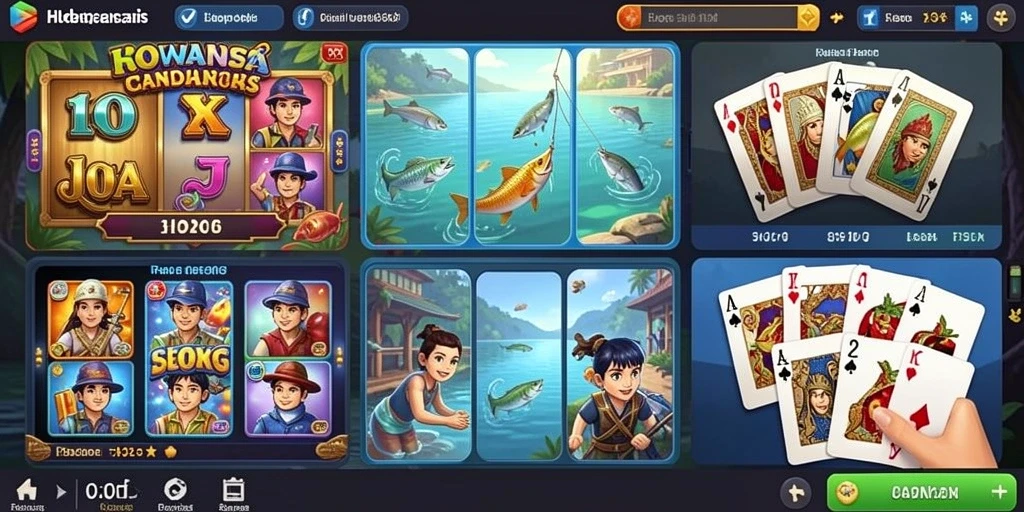Tampilan awal game dengan karakter astronot.